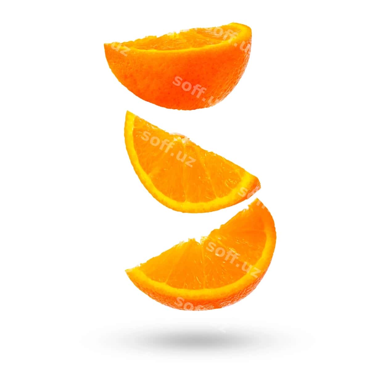 O'rgimchil apelsin isolatsiya qilingan oq fonda | Ripe orange isolated white background 1