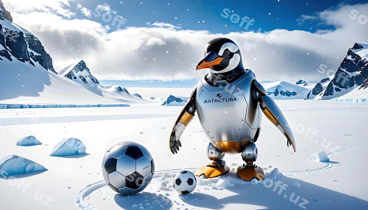 Robot pingvin futbol oynamoq | Robot penguin play football 1