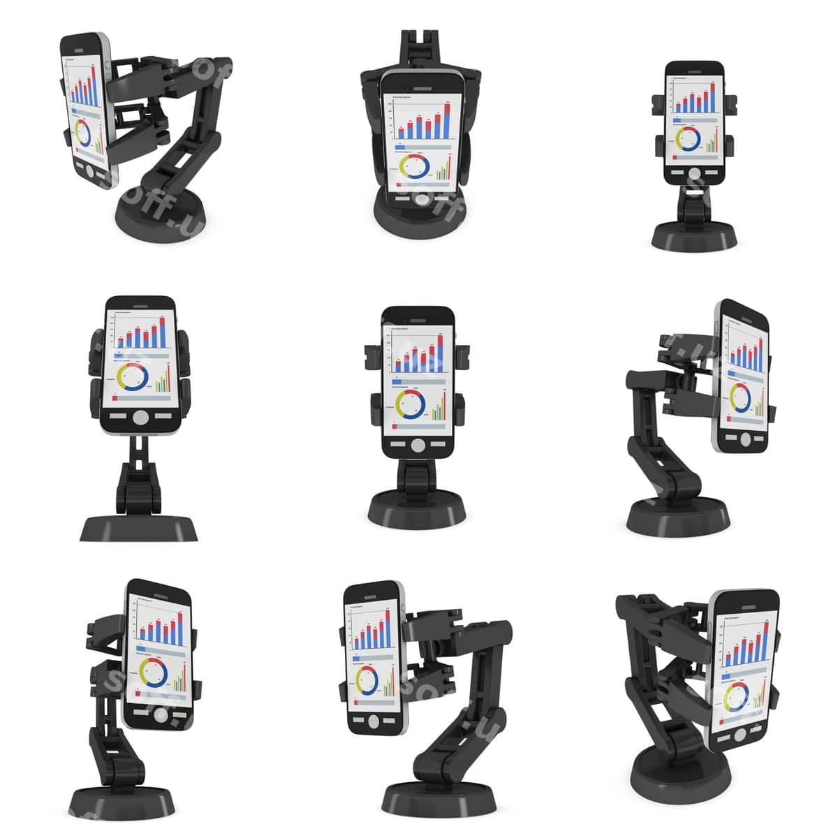 Katta ma'lumotlarga ega smartfonni robot qo'l ushlaydi | Robotic arm hold smartphone with big data 1