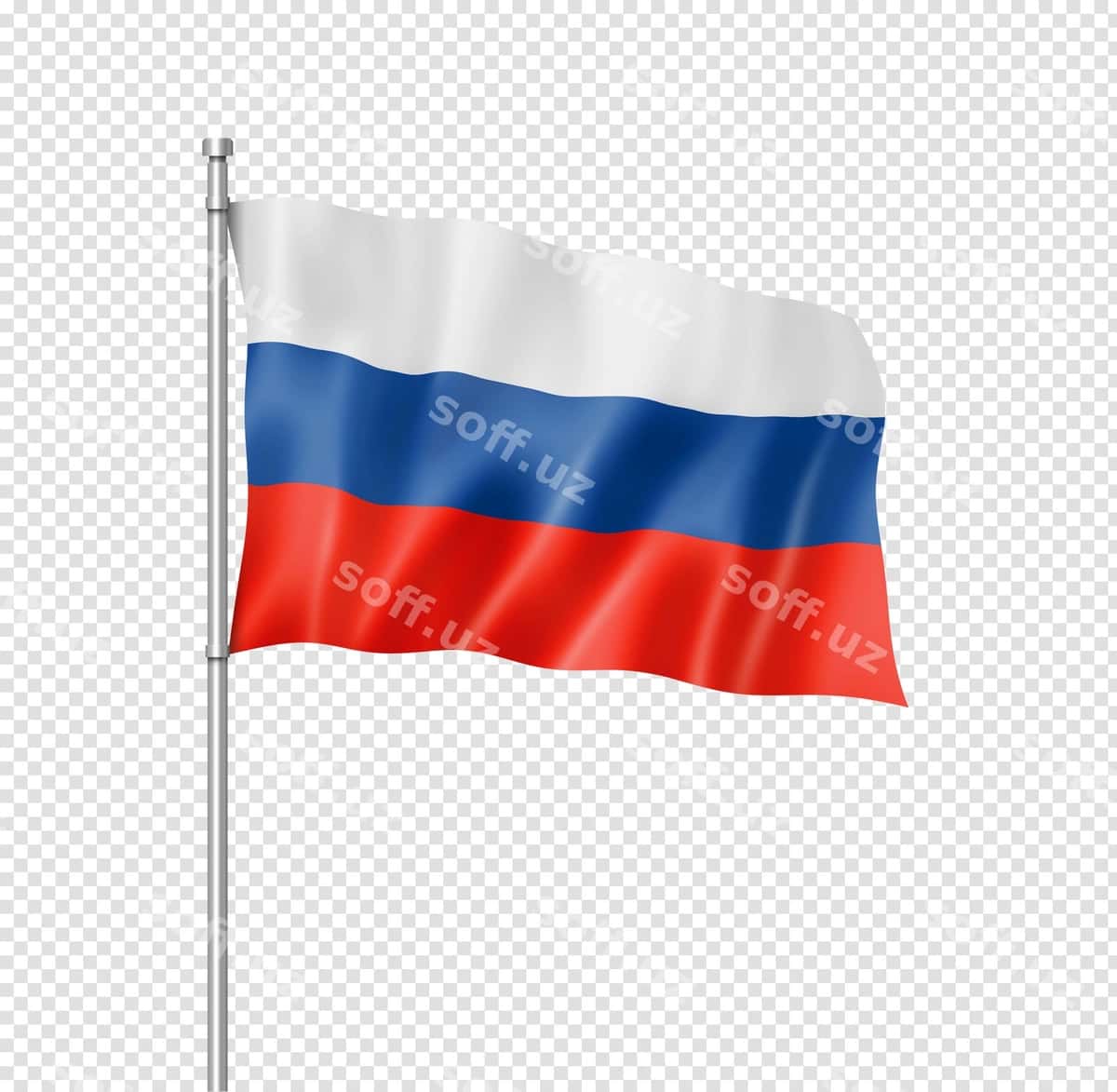 Rossiya bayrog'i oq rangda izolyatsiya qilingan | Russian flag isolated white 1