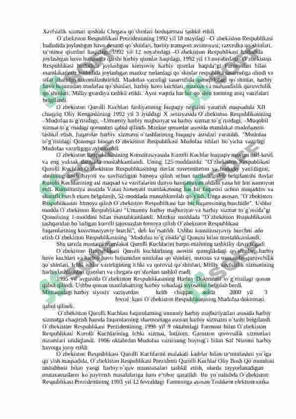 2017-2021 YILLARDA QUROLLI KUCHLAR, ICHKI ISHLAR VA DAVLAT XAVFSIZLIK, FAVQULOTDA VAZIYATLAR XIZMATLARI TIZIMIDAGI ISLOHOTLAR. 3