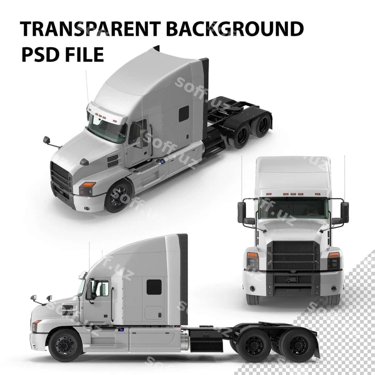 Yarımnoma yuk avtomobili umumiy oddiy ichki PNG | Semi truck generic simple interior png 1