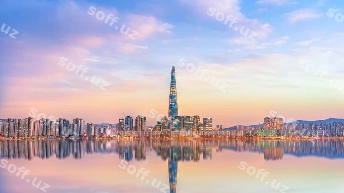 Seul shahri qissaqol, Han daryosi, Janubiy Koreya | Seoul city sunset han river south korea 1
