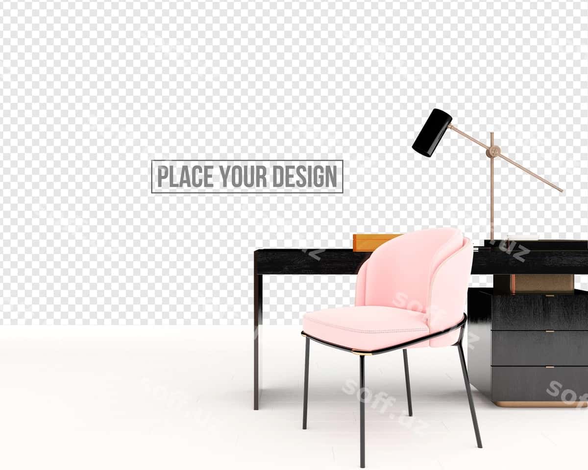 Ofis uchun divan o'yini komplekti dekoratsiyasi | Set office sofa armchair decoration 1