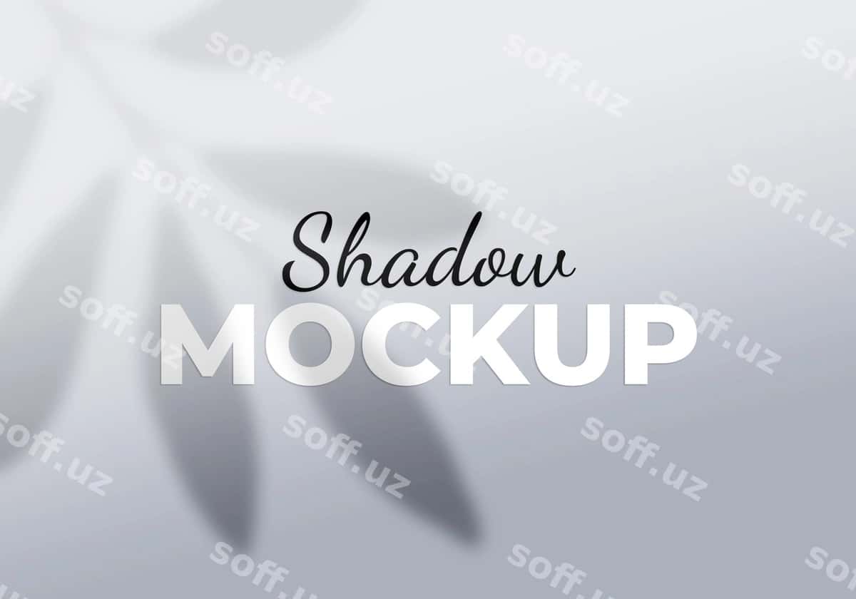 Soya barglari devori | Shadow leaves wall 1