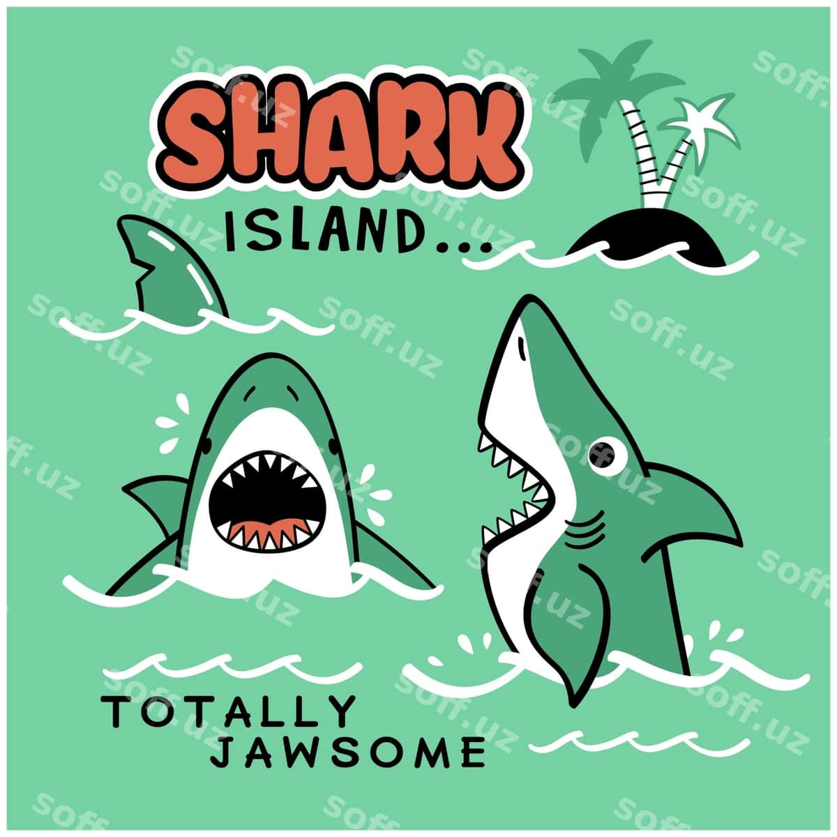 Akula dengizi gulsum hayvon multfilmi | Shark sea funny animal cartoon 1