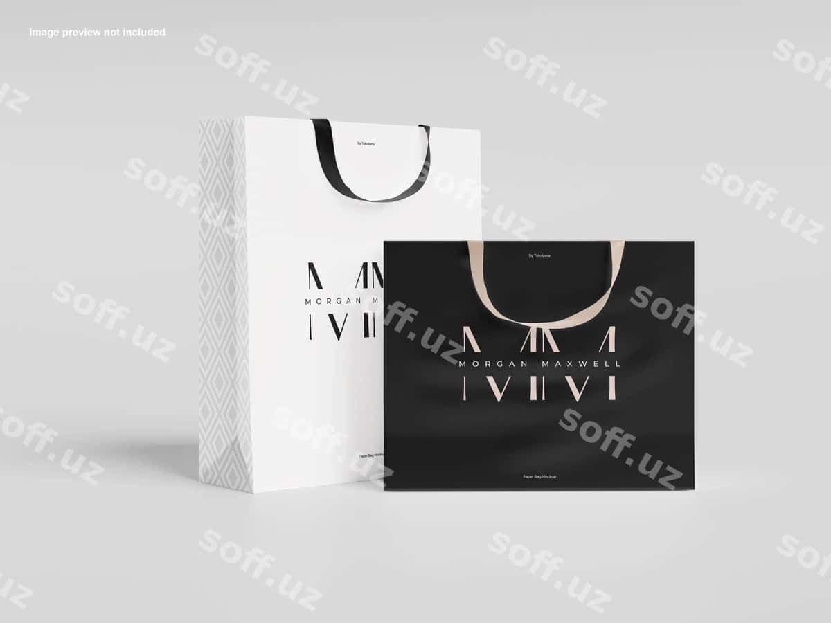Xarid savati mockup | Shopping bag mockup 1