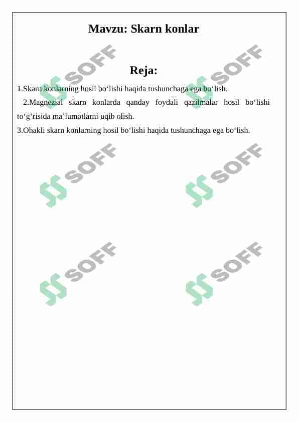 Skarn konlar