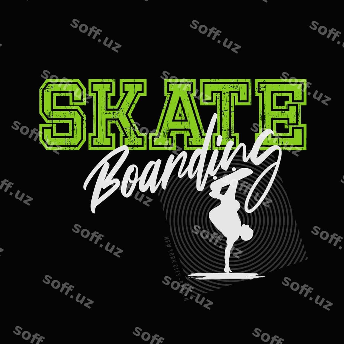 Skateboarding tipografiyasi futbolka dizayni | Skateboarding typography t shirt design 1