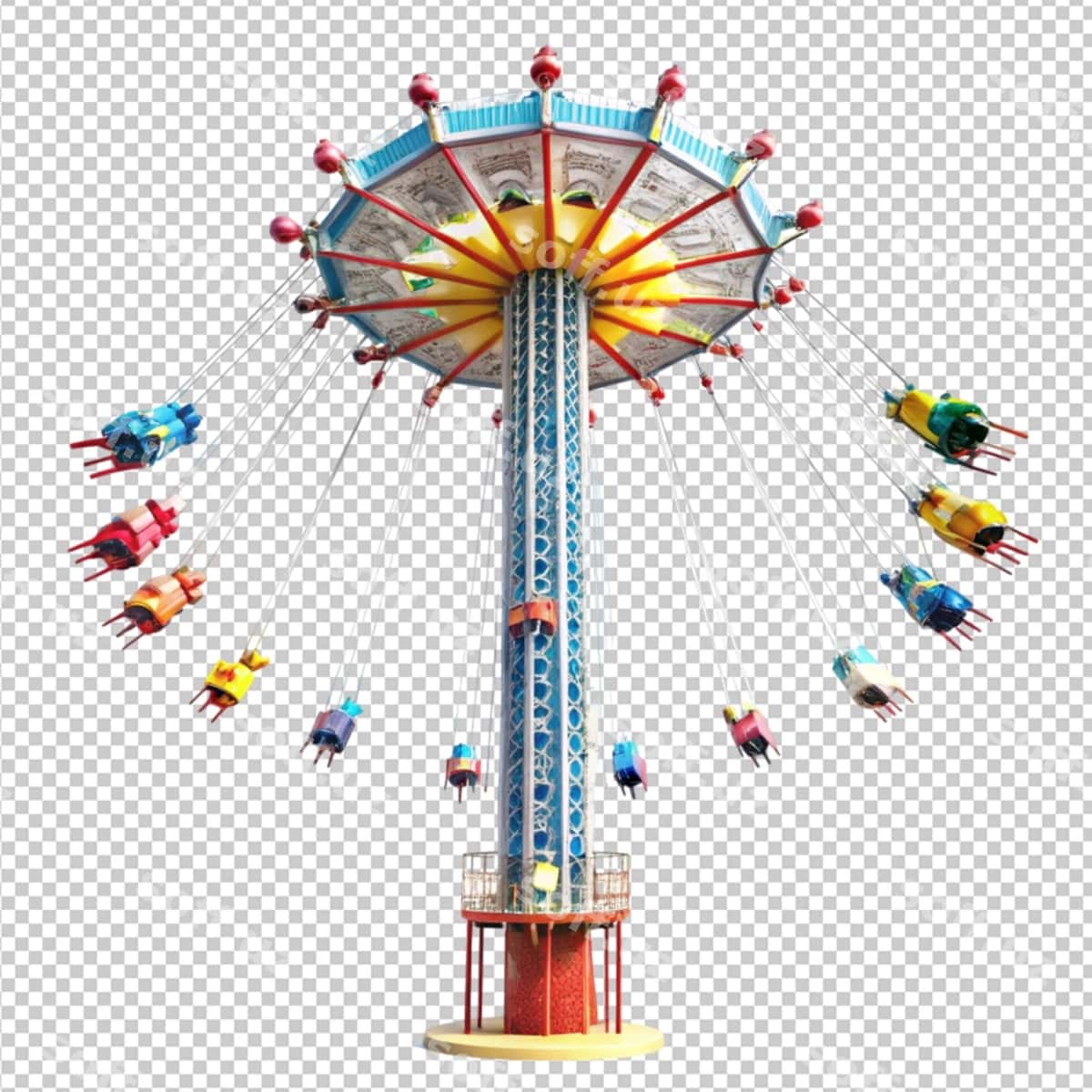 Sky drop tematik parkda sayohat | Sky drop theme park ride 1