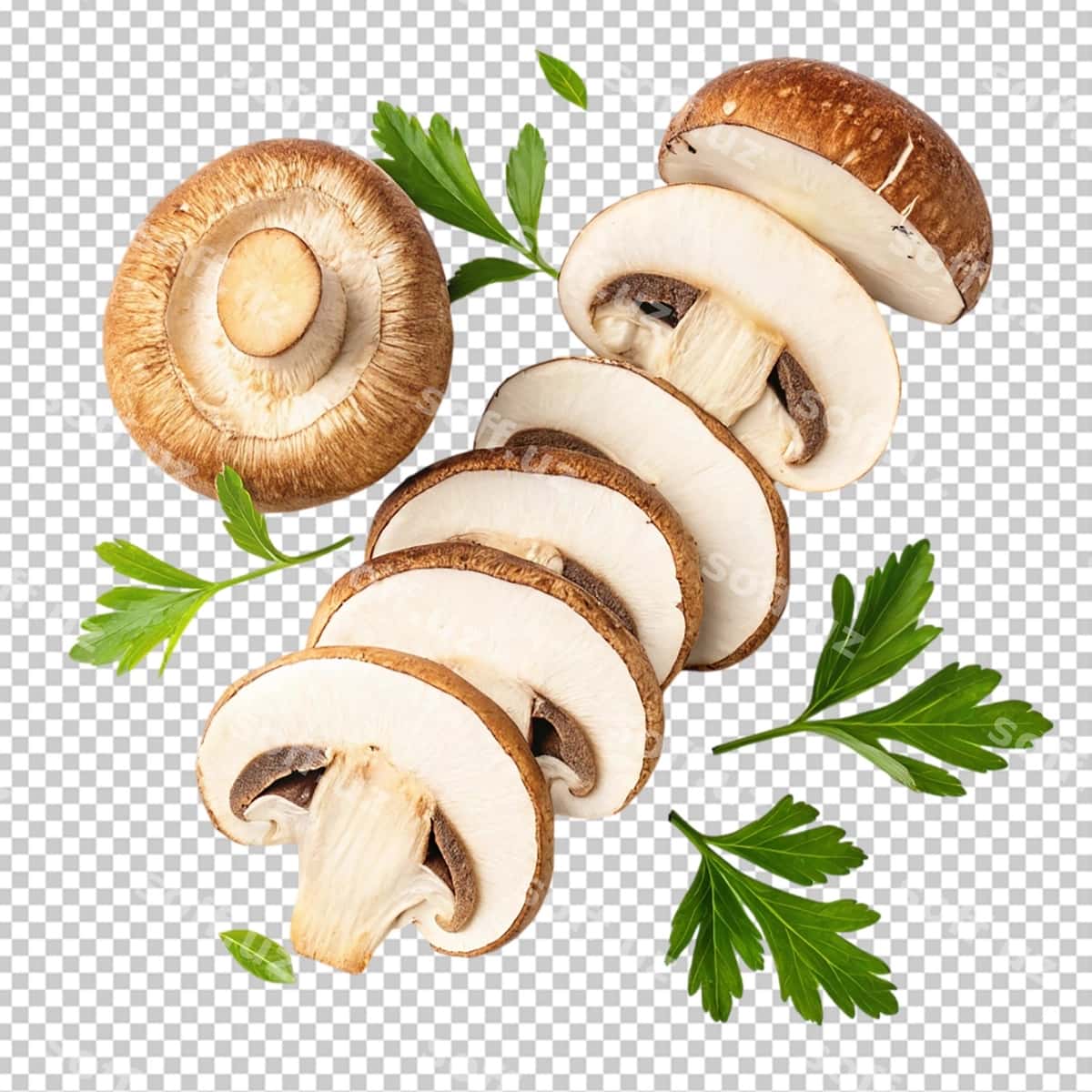 Dilimlangan kremini qo'ziqorinlari | Sliced cremini mushrooms 1