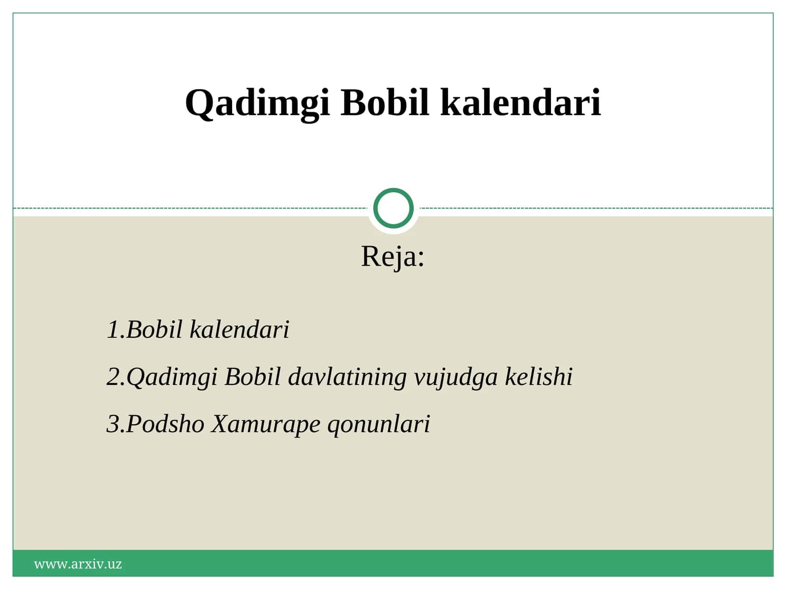 Bobil kalendari 1