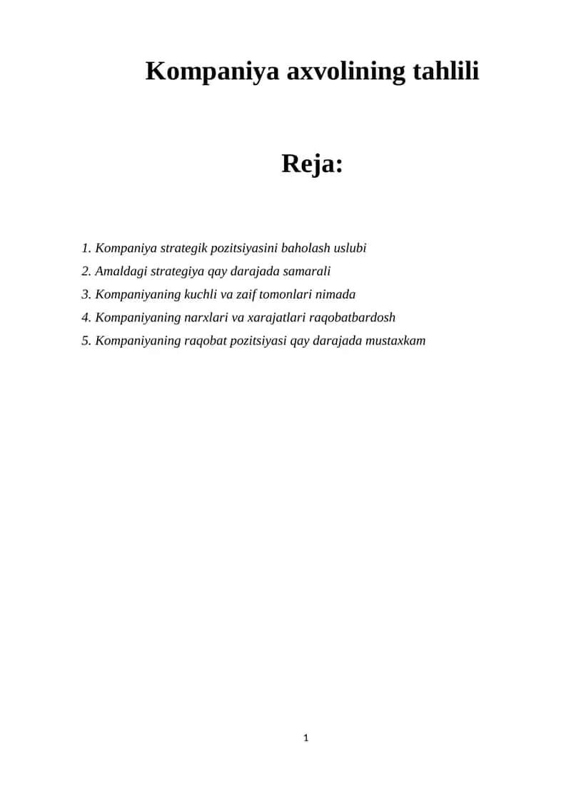 SWOT-tahlil 1