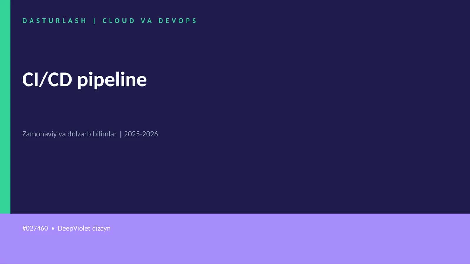 DASTURLASH | CLOUD VA DEVOPS 1