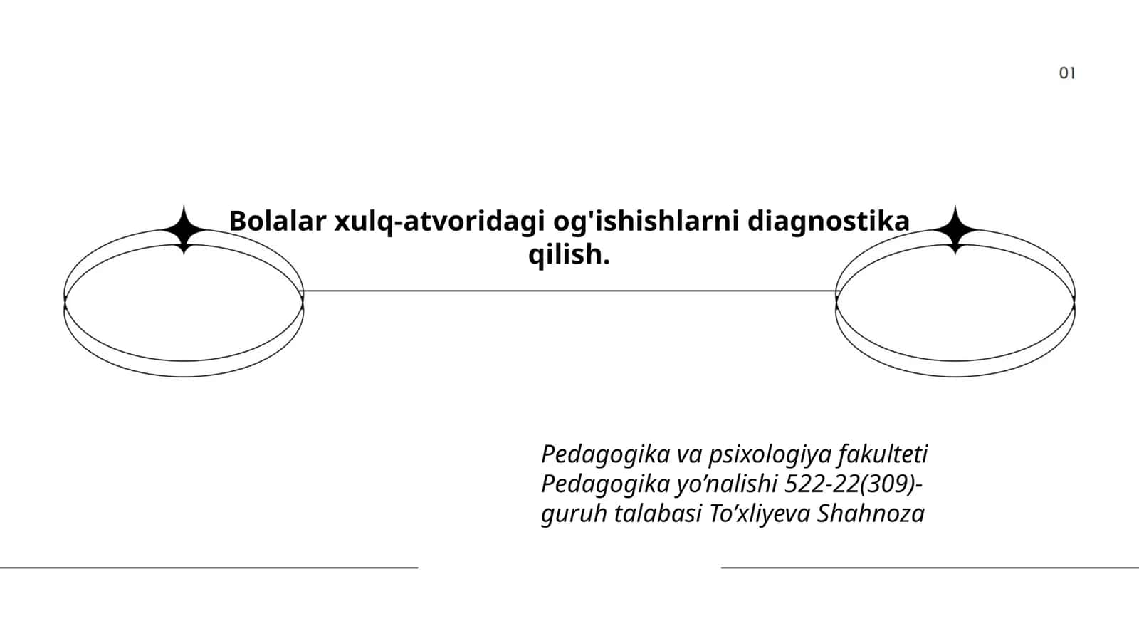 Bolalar xulq-atvoridagi og'ishishlarni diagnostika qilish 1