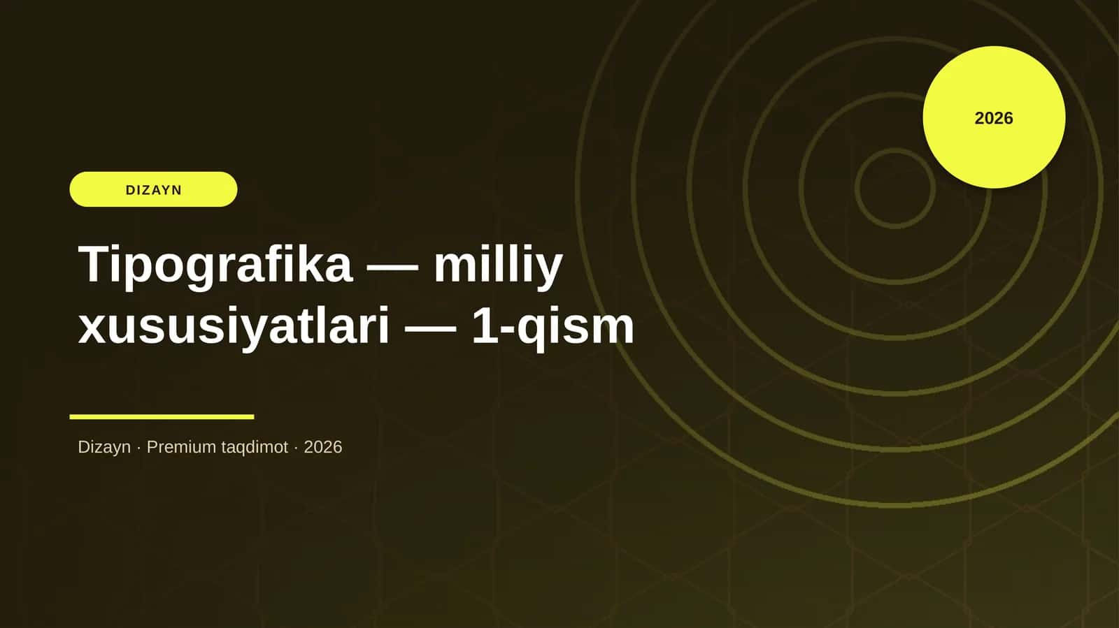 Tipografika — milliy xususiyatlari — 1-qism 1