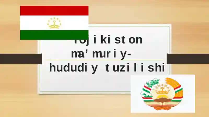Tojikistonmaʼmuriy-hududiy tuzilishi 1