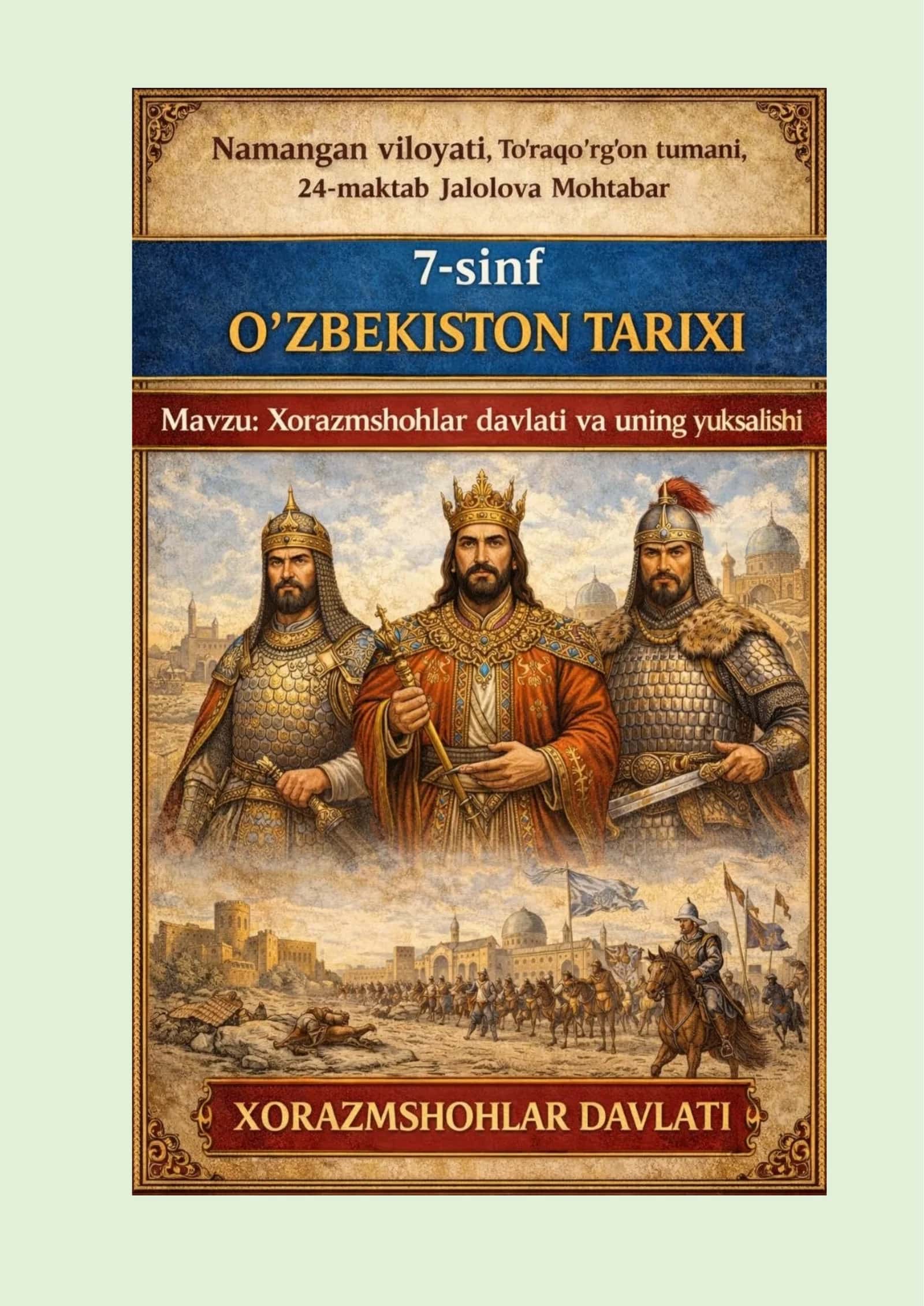 Xorazmshohlar davlati va uning yuksalishi 1