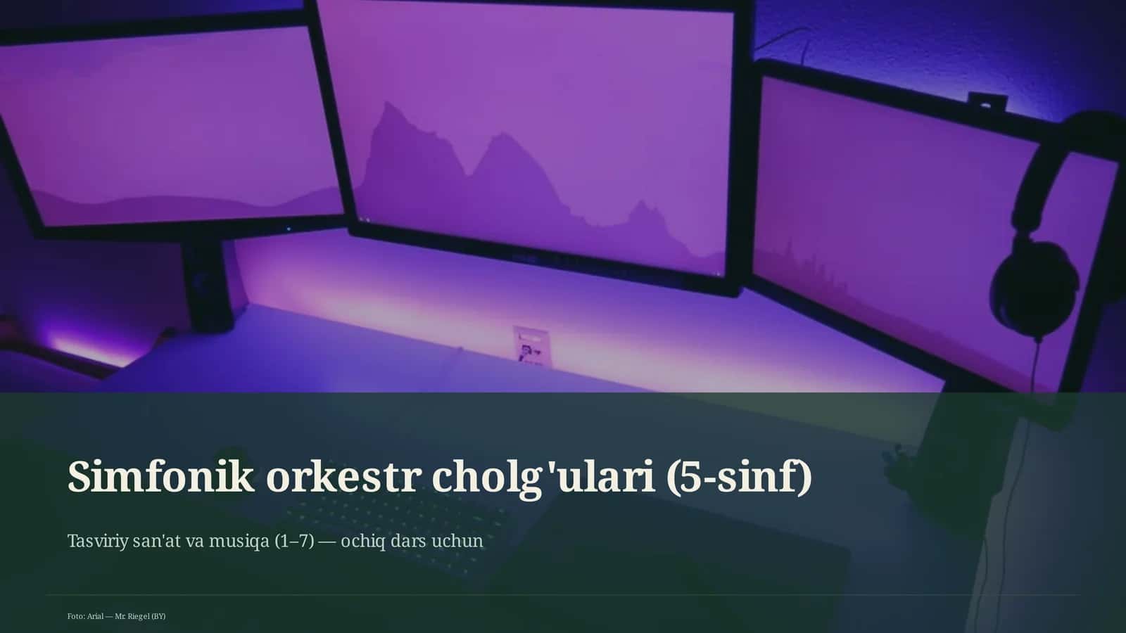 Simfonik orkestr cholg'ulari (5-sinf) 1