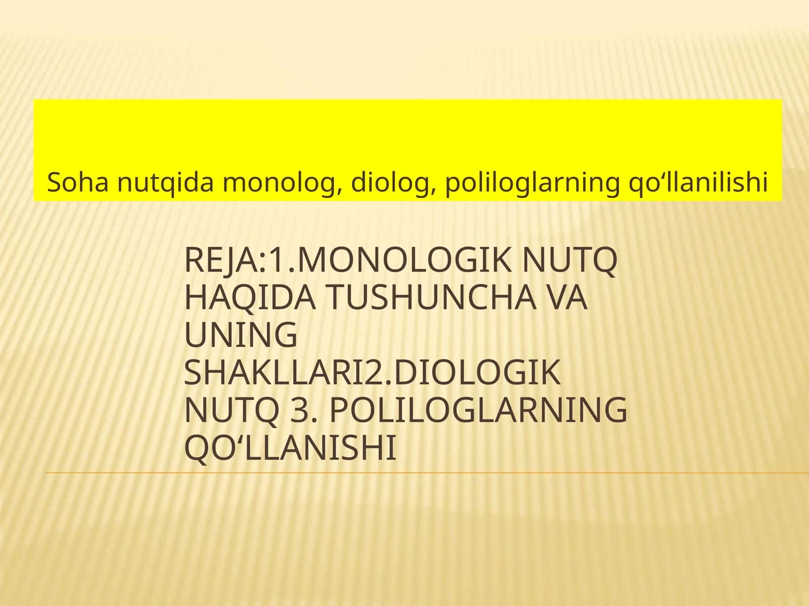 Monologik nutq 1