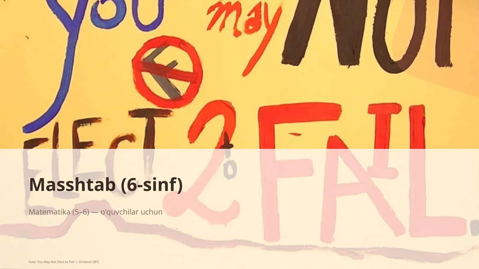 Masshtab (6-sinf) 1