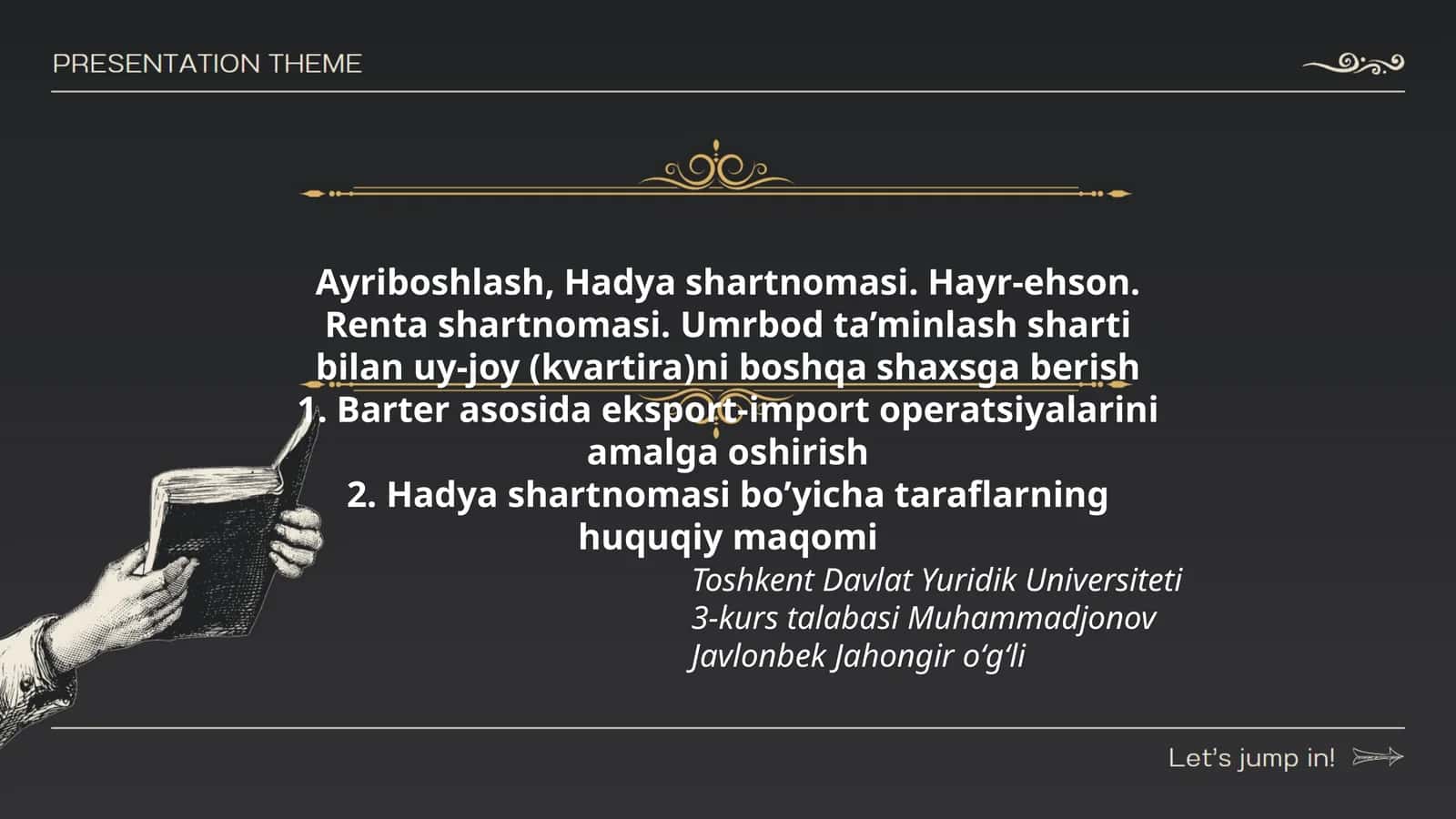 Barter asosida eksport-import operatsiyalarini amalga oshirish 1