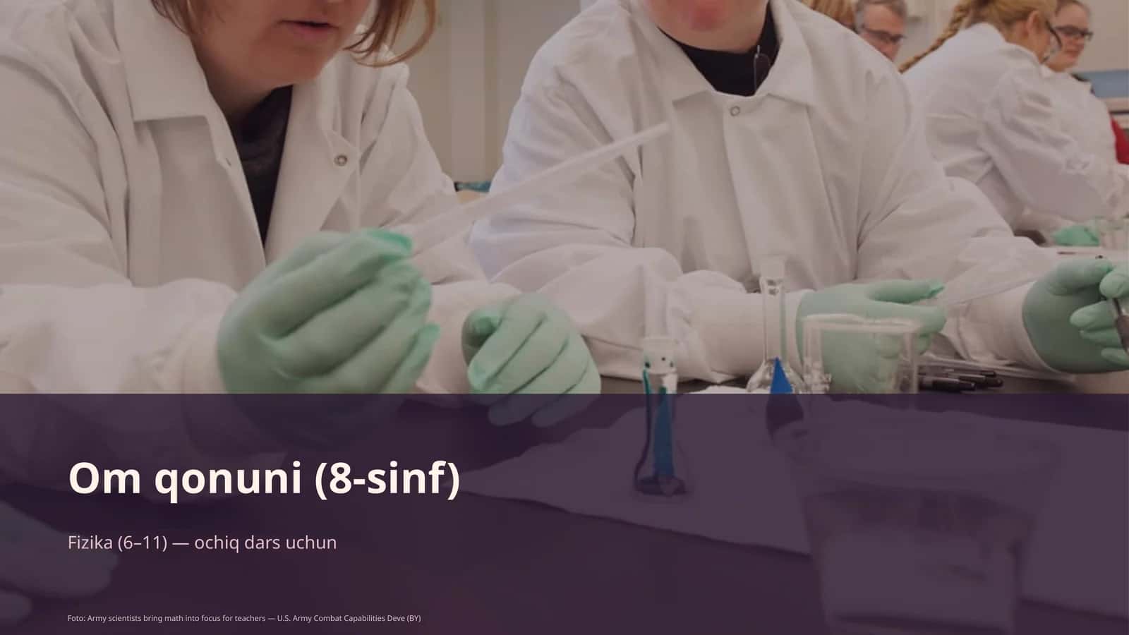 Om qonuni (8-sinf) 1