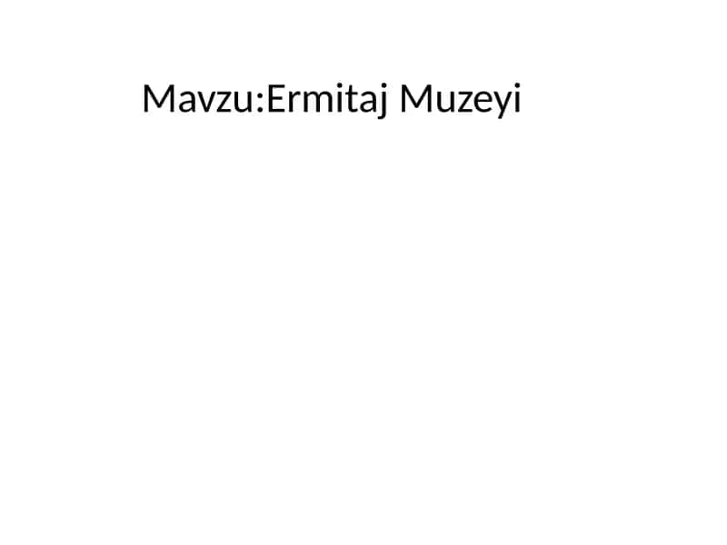 Ermitaj muzeyi 1