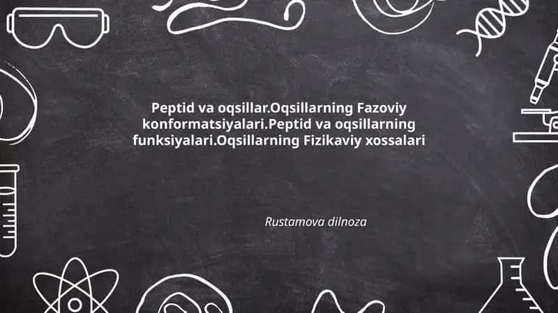 Peptid va oqsillar 1