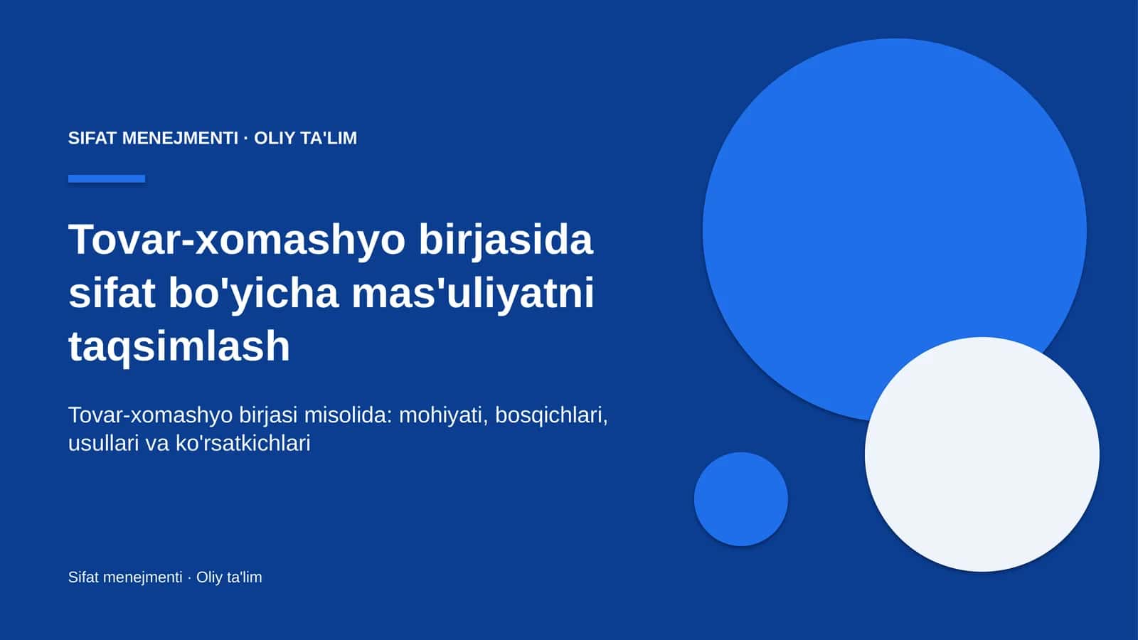 tovar xomashyo birjasida sifat bo'yicha mas'uliyatni taqsimlash 9055 1