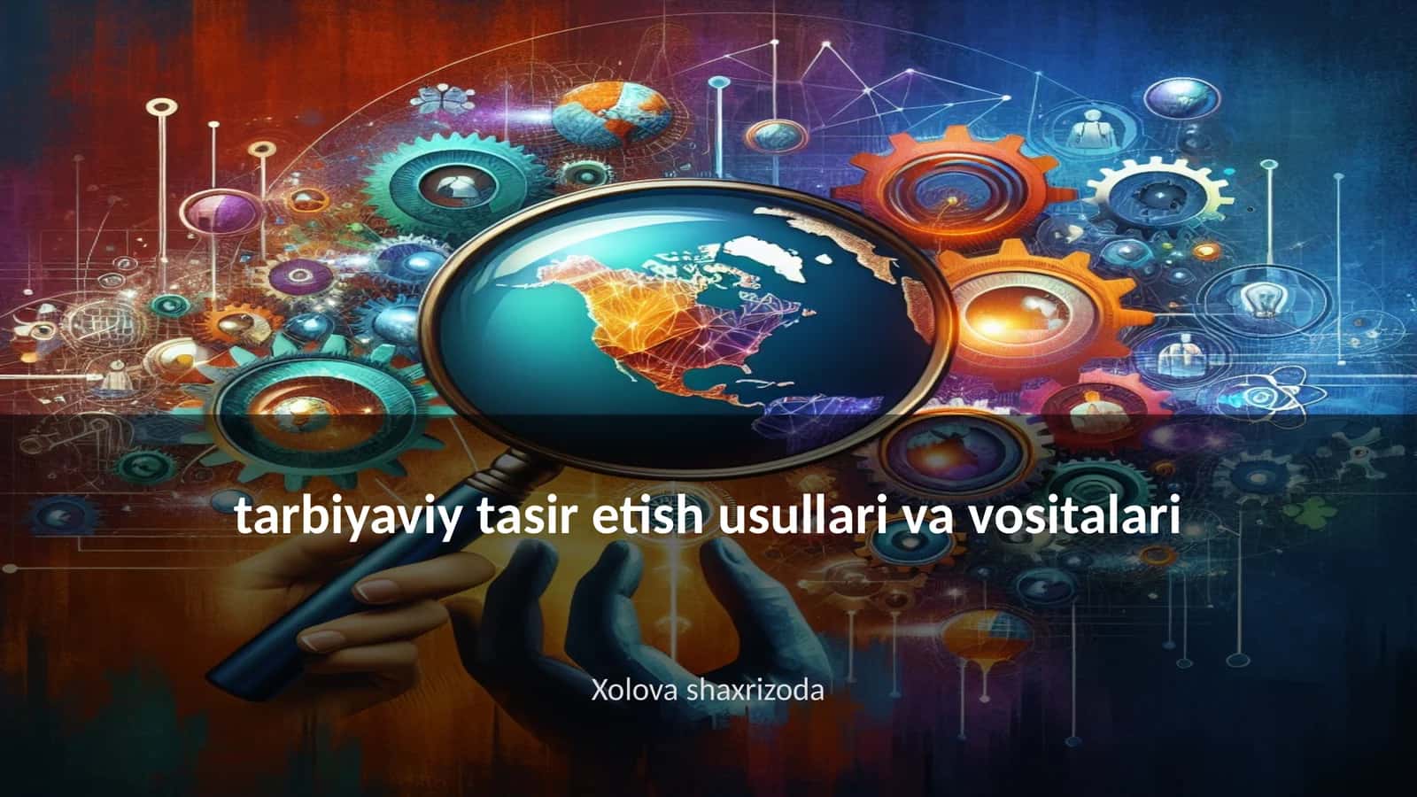 Tarbiyaviy tasir etish usullari va vositalari 1