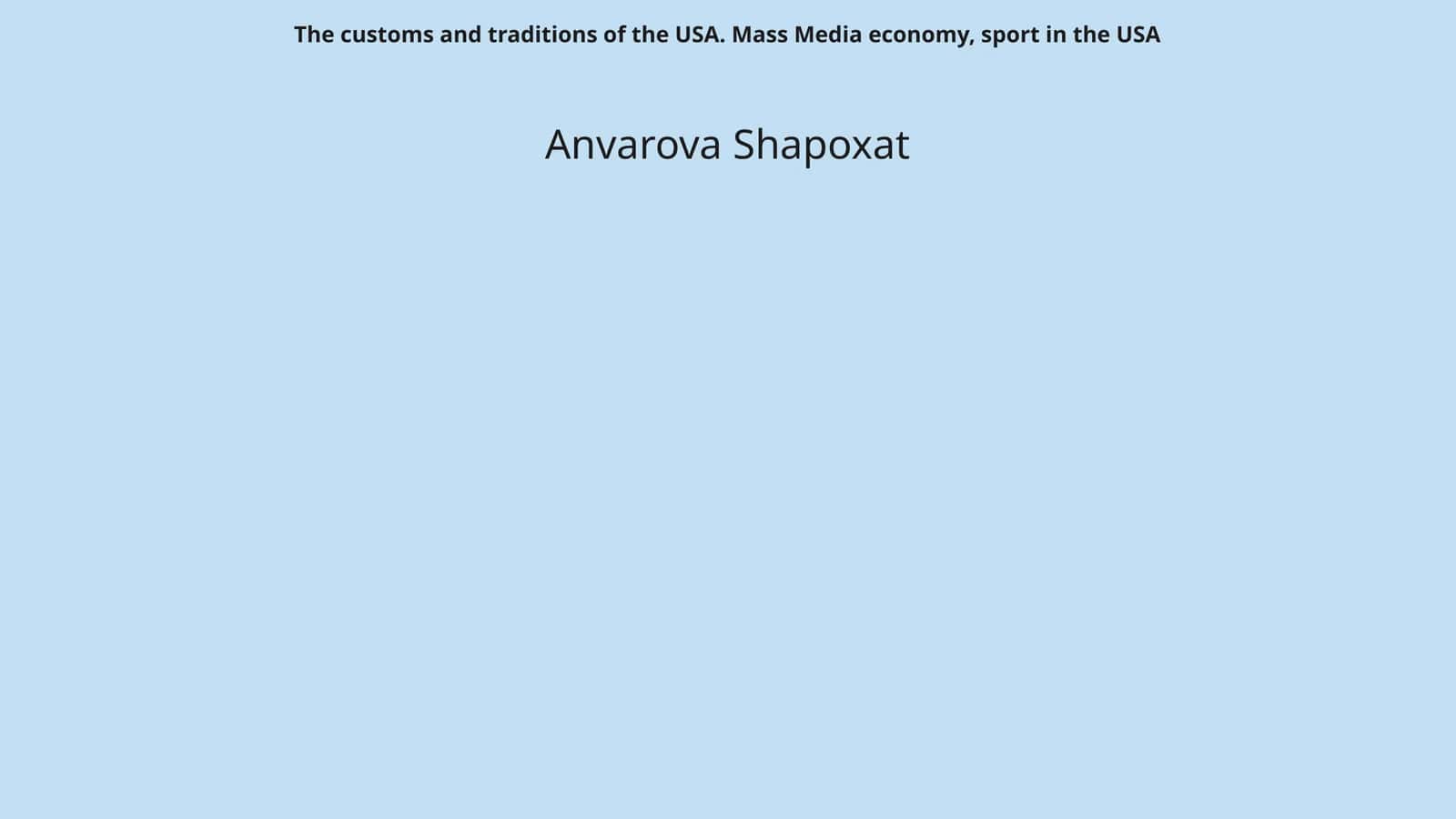 Anvarova Shapoxat 1