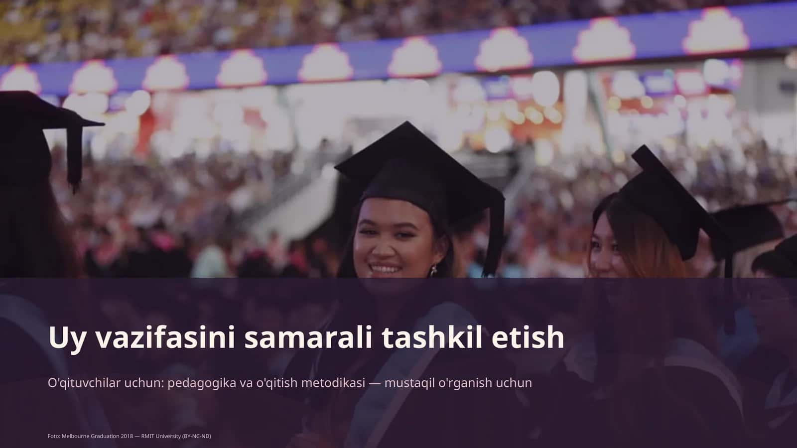 Uy vazifasini samarali tashkil etish 1