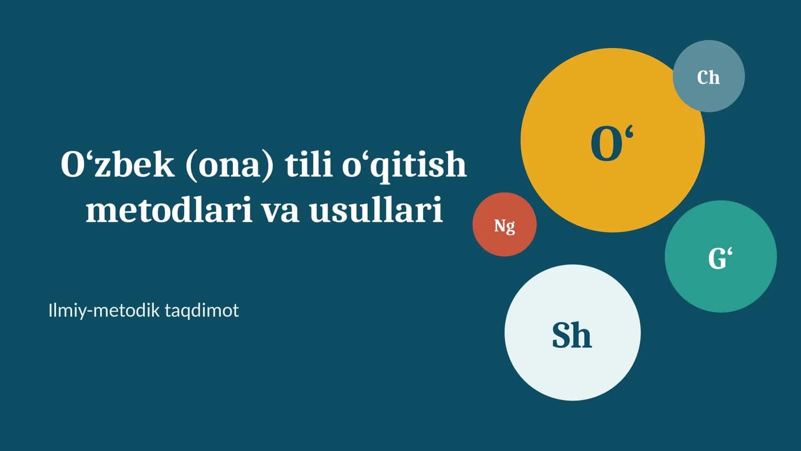 Ona tili o‘qitish metodlari va usullari 1