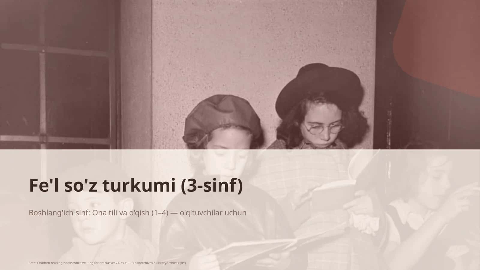 Fe'l so'z turkumi (3-sinf) 1
