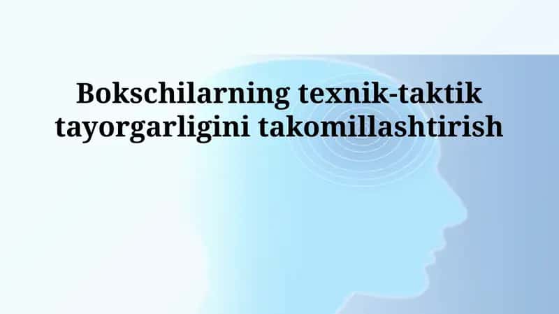 Boks texnikasi 1