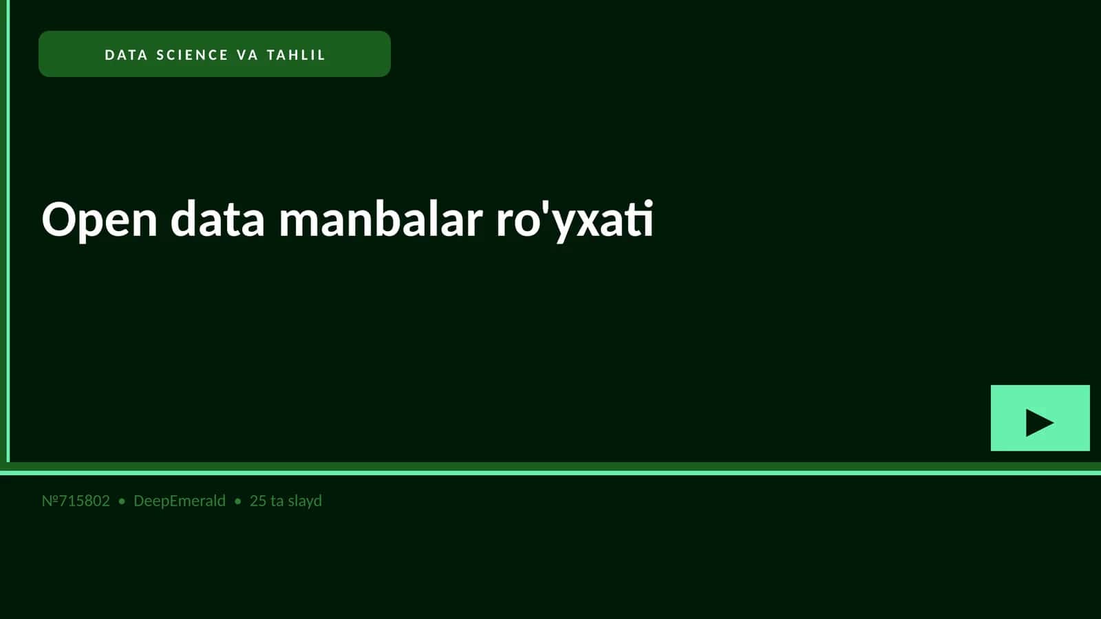 DATA SCIENCE VA TAHLIL 1