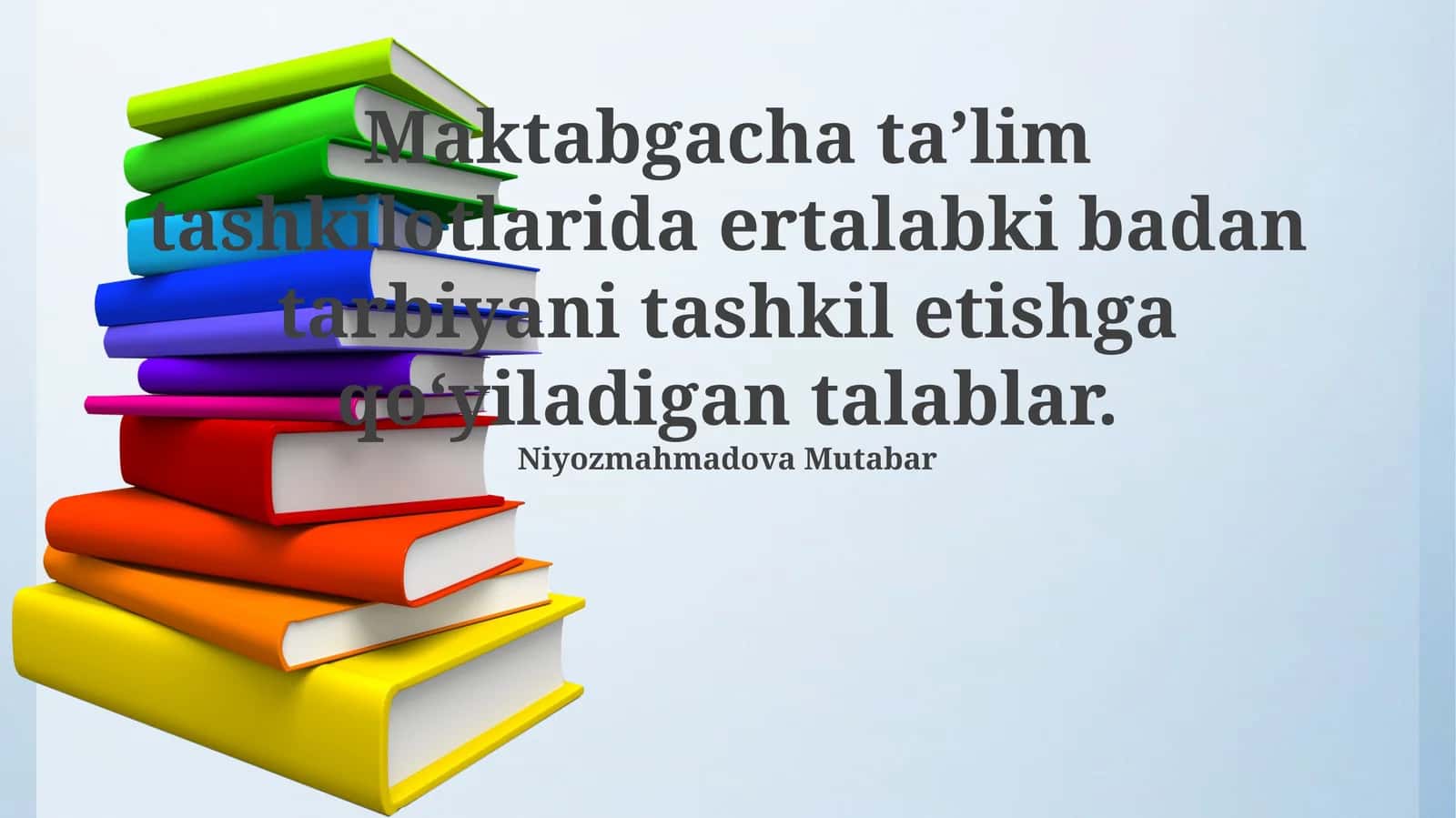 Maktabgacha ta'limda ertalabki mashqlarni tashkil etishning fiziologik asoslari 1