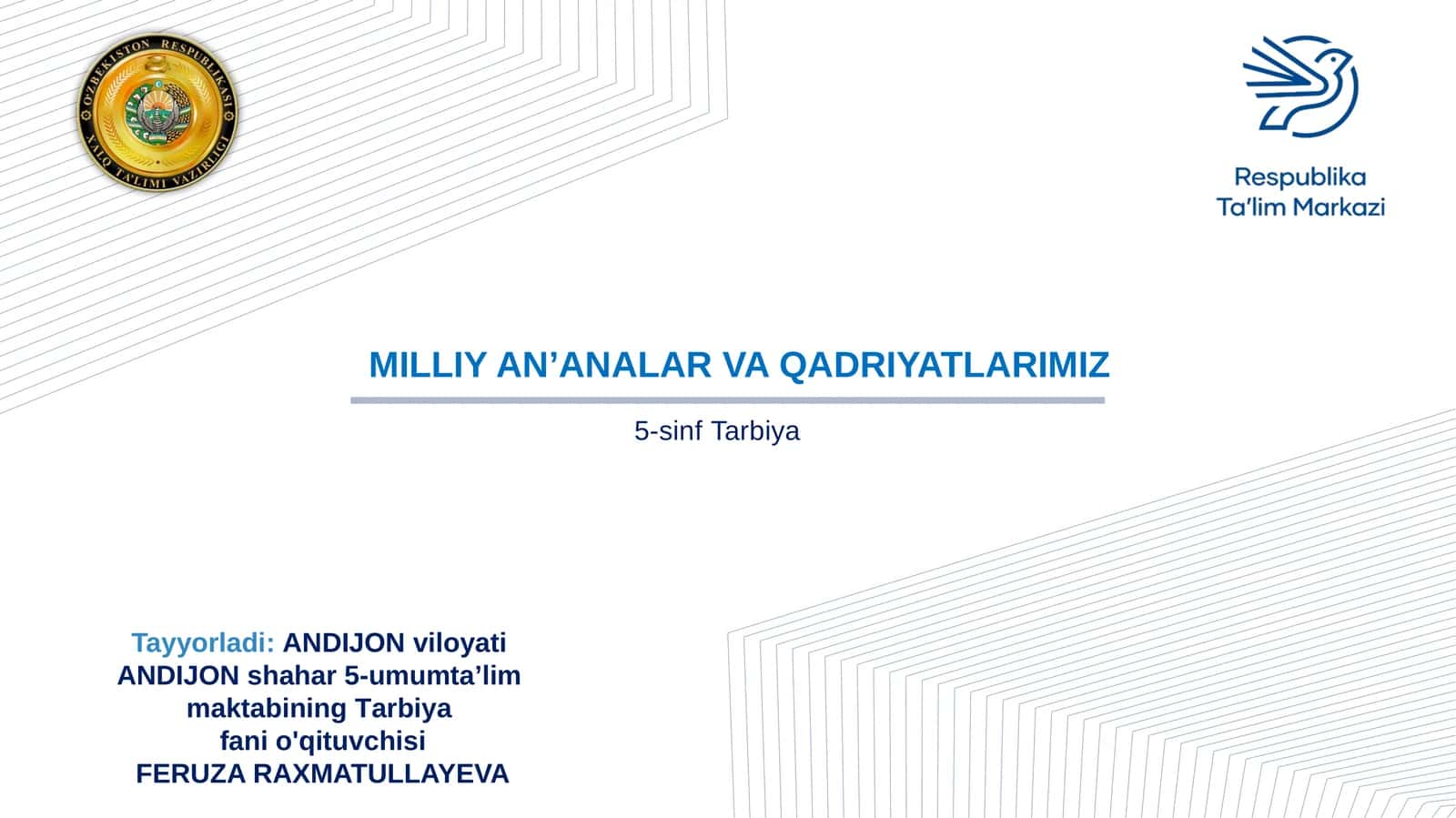 MILLIY AN’ANALAR VA QADRIYATLARIMIZ 1