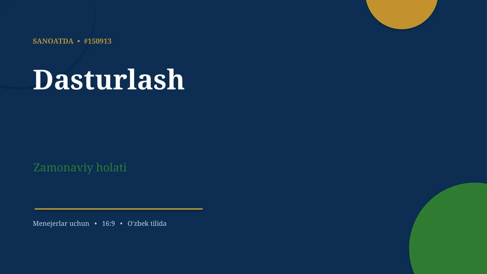 Dasturlash 1