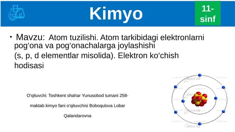 Atomtuzilishi 1