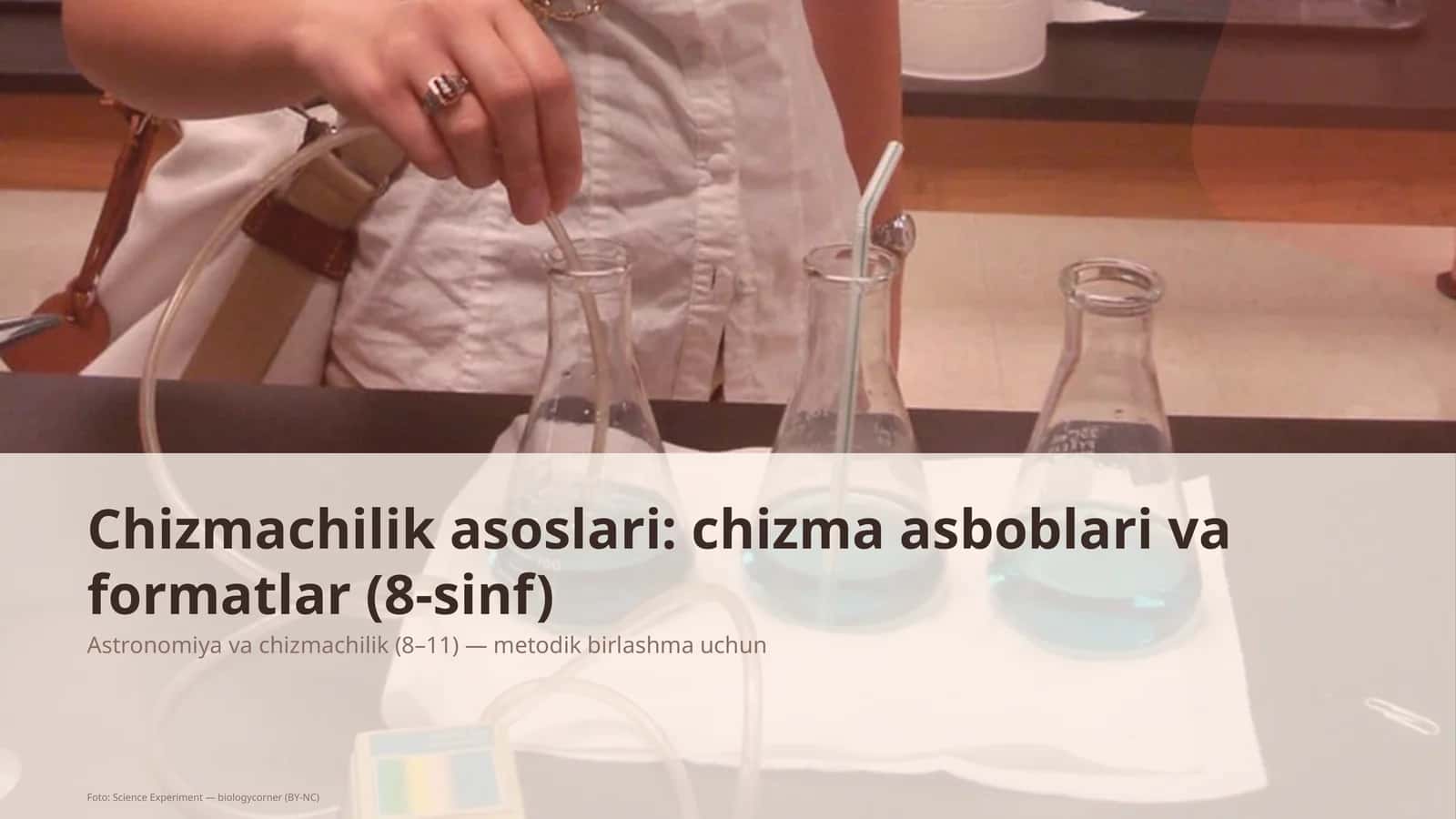 Chizmachilik asoslari: chizma asboblari va formatlar (8-sinf) 1