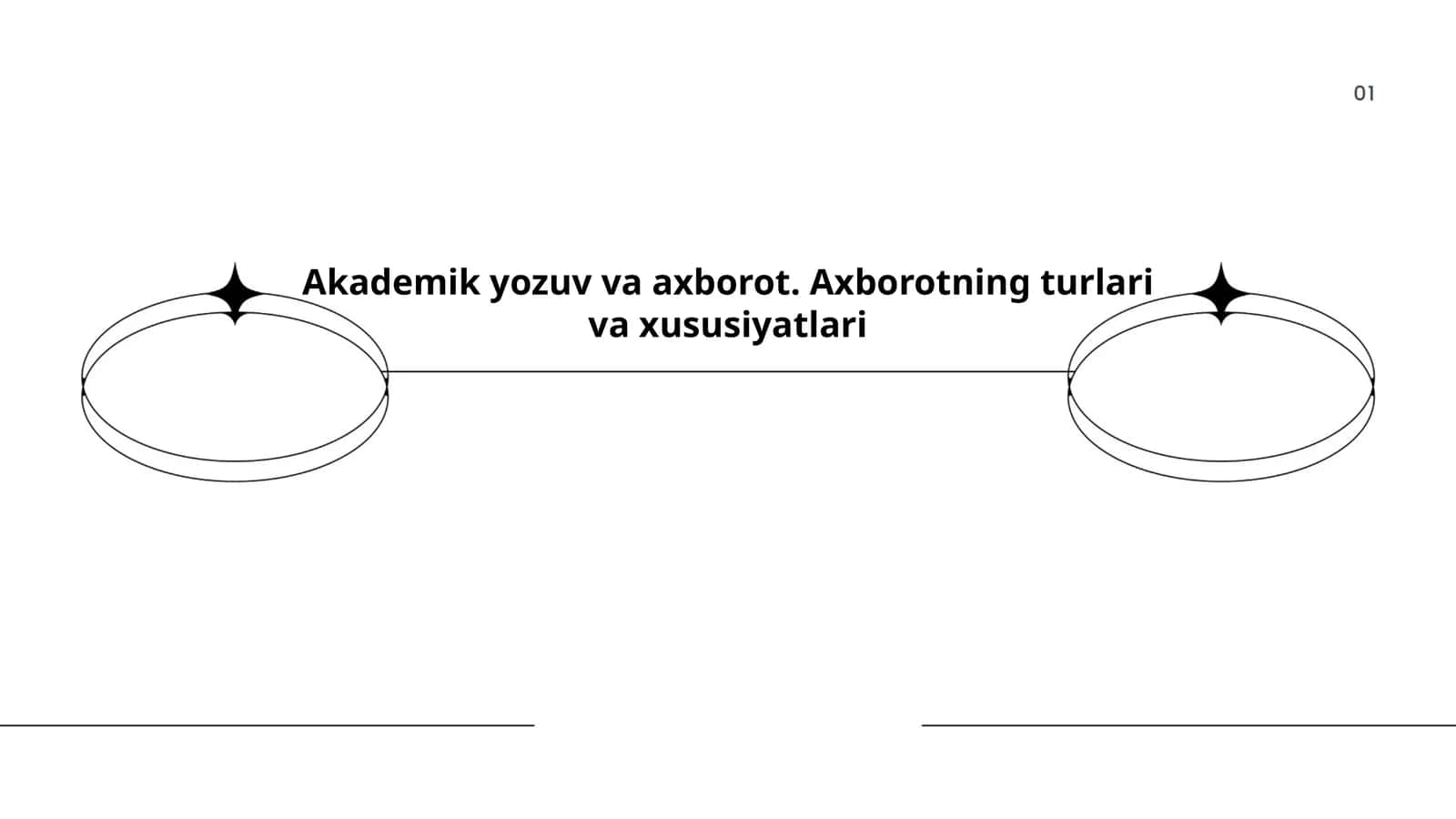 Akademik yozuv va axborot. Axborotning turlari va xususiyatlari 1