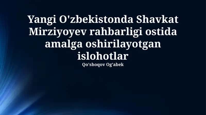 Ochiqlik siyosati va xalqaro hamkorlik 1