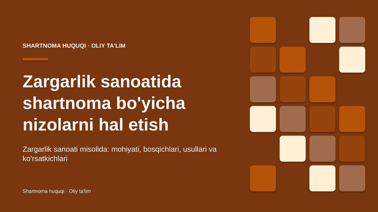 zargarlik sanoatida shartnoma bo'yicha nizolarni hal etish 4966 1