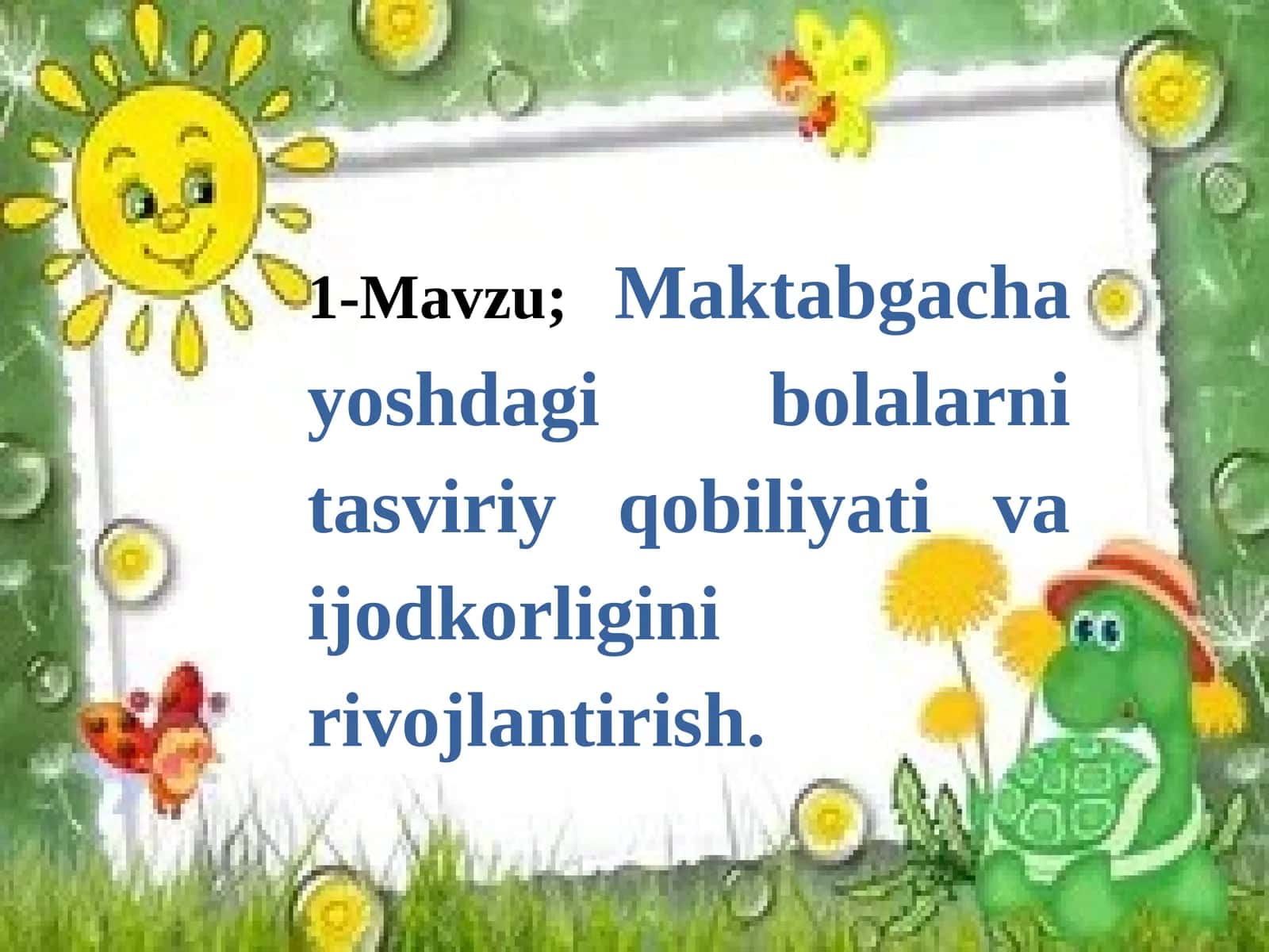 Maktabgachayoshdagi bolalarni tasviriy qobiliyati va ijodkorligini rivojlantirish 1