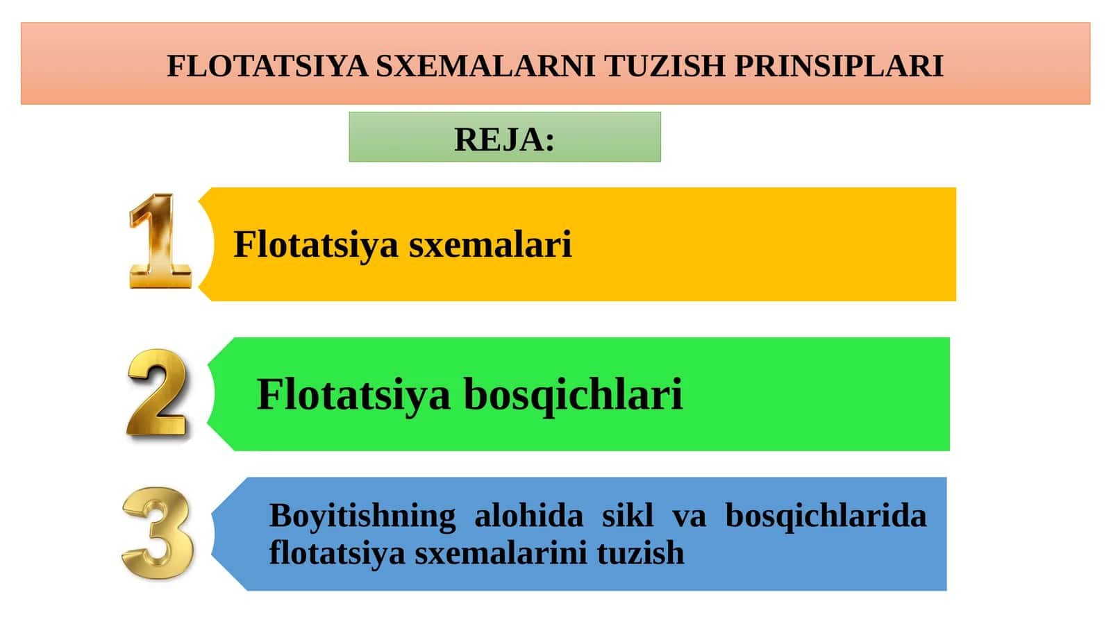 FLOTATSIYA SXEMALARNI TUZISH PRINSIPLARI 1