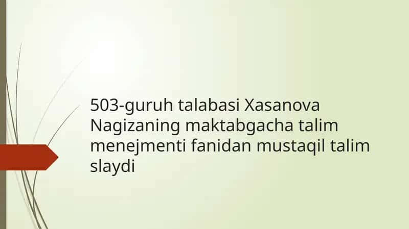 Maktabgacha talim tizimi 1