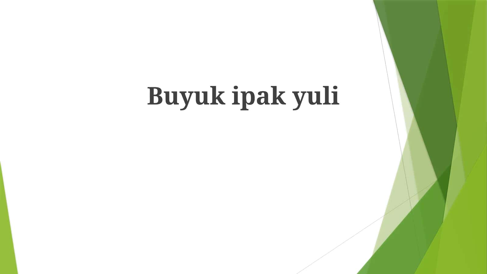 Buyukipakyuli 1