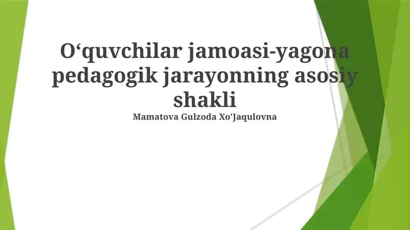 Talaba-markazli pedagogik yondashuvlar 1